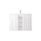 James Martin Vanities Alicante 39.5in Single Vanity, Glossy White w/ White Glossy Composite Stone Top E110V39.5GWWG - alternate 1